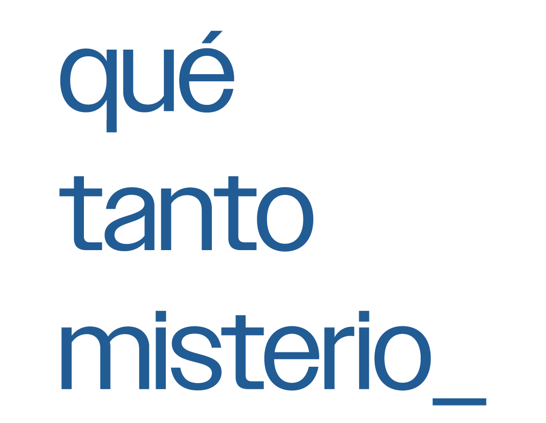 qué tanto misterio logo web